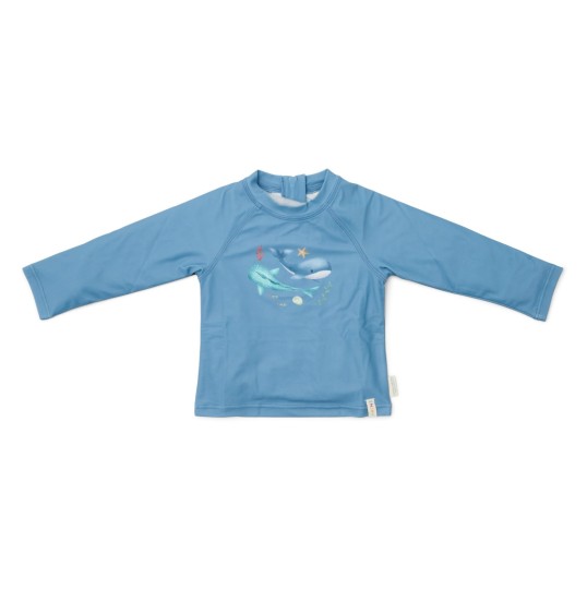 ΜΠΛΟΥΖΑ ΜΑΓΙΟ ΜΕ ΜΑΚΡΥ ΜΑΝΙΚΙ OCEAN BLUE